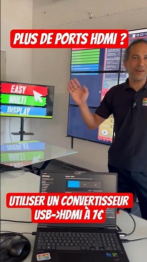 🖥️ 13 screens on one laptop: challenge met with a simple USB to HDMI adapter! #multiscreen
