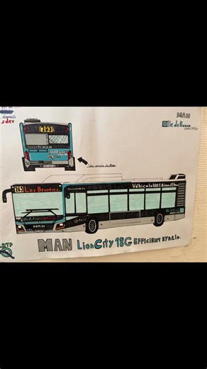 #bus #ratp @ratp un très gros #talent EN DESSIN DE BUS 🔥🚀