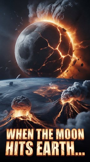 What if the Moon Crashed Into Earth? #whatif #spacefacts #neildegrassetyson #ScienceExplained #Mooncrash | Hidden Byte