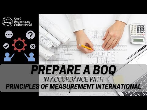 Bill of Quantities and the Principles Of Measurement International "POMI"
