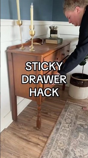 How to fix vintage and antique furniture drawers that stick