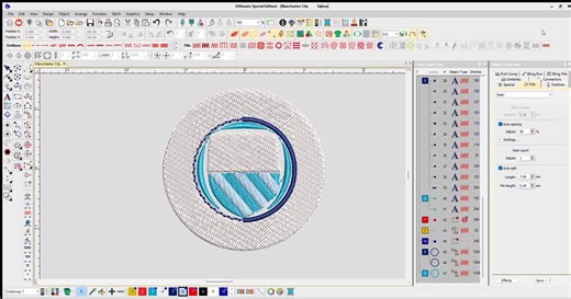 Man City Embroidery Design | Soccer Team Logo (PES DST) - Etsy