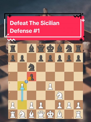 The Sicilian Defense is one of the strongest and most popular chess openings there is. It is even played by most grandmasters. Here I show you a very tricky and aggressive variation with which you can win quick and easy games against your opponents #chess #chesstok #chessopening