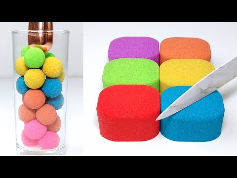Very Satisfying and Relaxing Kinetic Sand Cutting ASMR #86 - Sand Cutting ASMR