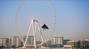 Video. One step closer to autonomous human flight: Jetman flies 1,800m above