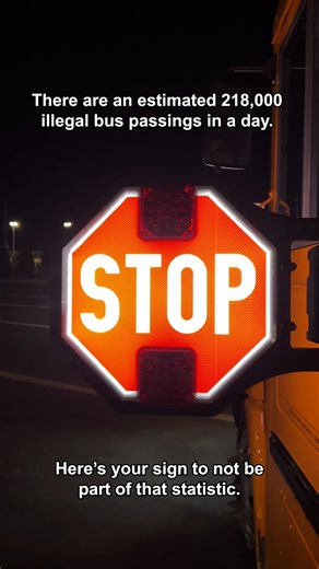 🚨 218,000🚨 That’s how many times drivers illegally passed school buses in one day, according to NASDPTS’s survey. That’s 218,000 chances for something to go terribly wrong. This is your sign: stop for school buses. Every single time. Pass it on. | IC Bus