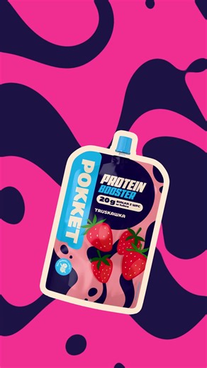 Jest proteina, jest moc! Tylko w @Biedronka. Pokket Protein Booster z 20g białka z WPC