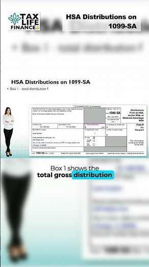 HSA Distributions on 1099-SA Shorts #akistepinska #taxlifefinances #taxguide101