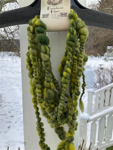 Art Yarn 5 1/2 Yds Shades of Green - Etsy