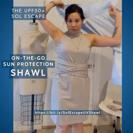 Sol Escape Sun Shawl | Stay Cool in Stylish UPF 50+ Protection #sunprotectionclothing #upf50
