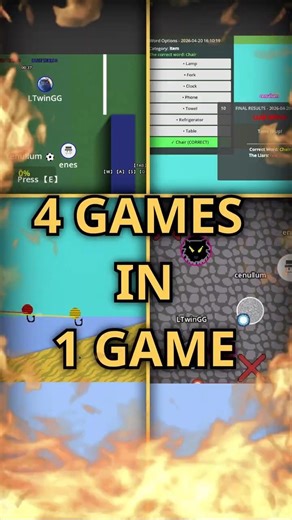 👉👉4 games in 1 game👈👈 #gamedev #gaming