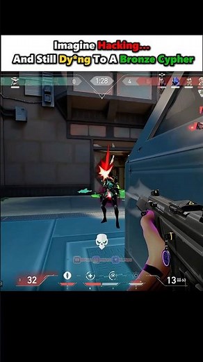 Bro is not good even after hacking 🤣 - Valorant