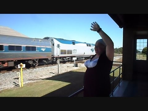 Woman Flashes Amtrak & CSX Trains For A Ride