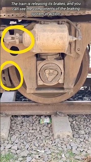 Look 👀 ​How Train Brakes Work.