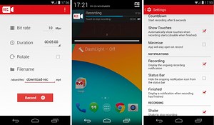 Rec., une app pour enregistrer l'écran avec plein de fonctionnalités sur KitKat