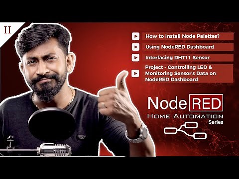 Monitor Sensor & Control LEDs on Node-RED Dashboard connected to Raspberry Pi board