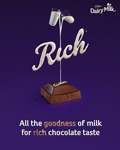 107K views · 852 reactions | Enjoy the rich chocolate taste of Cadbury, made with delicious creamy milk. | Cadbury Dairy Milk | Facebook