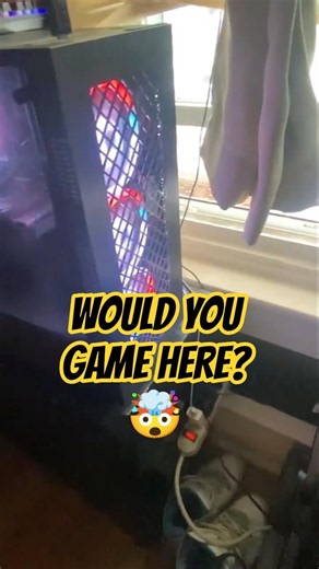 🇬🇧 This Gaming PC Setup Looks INSANE 🤯🔥 Would You Game Here? Rate It 1-10! #GamingPC #Shorts