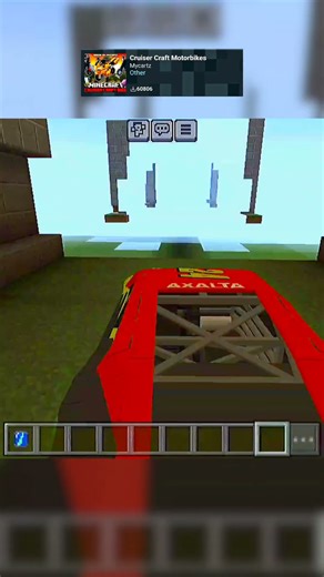 Cars in Minecraft..?! #minecraft #gaming #viral #shortsfeed #driving