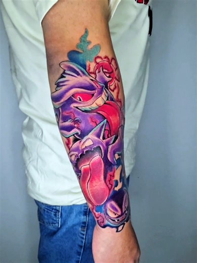 Tatuaje de Pokémon en estilo Neo Tradicional