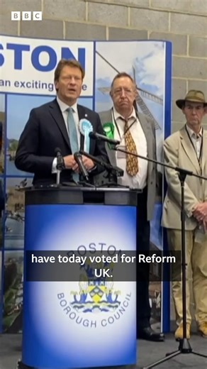 15K views · 78 reactions | This is moment Richard Tice was declared the new MP for Boston and Skegness. | BBC Lincolnshire | Facebook
