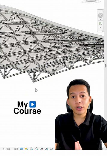 Cara Membuat Rangka Atap Courved di Revit