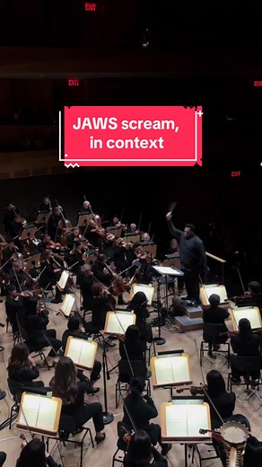 The scream was during the credits in the movie JAWS, performed by the NY Phil last week, Sept 26-28. To answer a couple of popular questions, there were no auditions for the scream (I volunteered) and no, I did not get a doubling fee 🥴! #Jaws #scream #nyphilharmonic #viola #orchestra