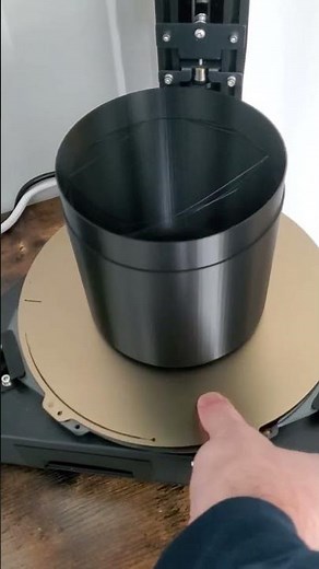 How to Design a Trash Can from Scratch (using OnShape and a 3D Printer) 3D Printing Timelapse