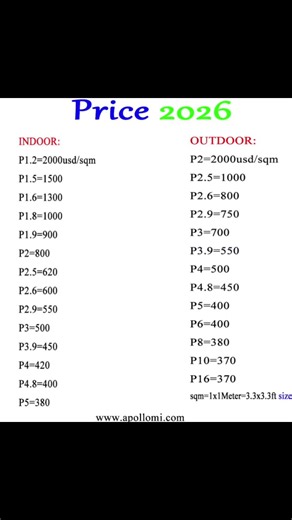 Factory pricr list for led screen #price #screen #display #panels #ledscreen
