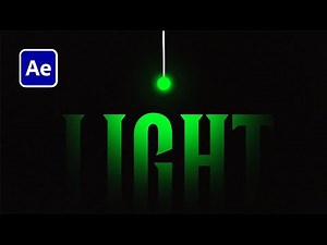 Light Bulb Pendulum Animation in After Effects | Text Reveal Tutorial
