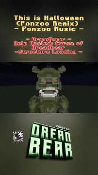 Dreadbear Structure Loading - #minecraft #fnaf #halloween #fivenightsatfreddys #speedbuild