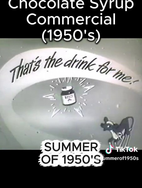1950s Bosco Chocolate Syrup Commercial: Vintage Chocolate Milk Ad
