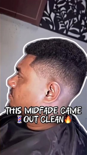 Mid Fade Haircut That Came Out CLEAN 😤 #shorts