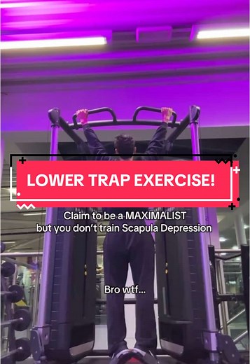 Gotta be optimising Lower Trap growth #sciencebasedtraining #sciencebasedlifting #traps #trapsexercise #scapuladepression #lowertraps