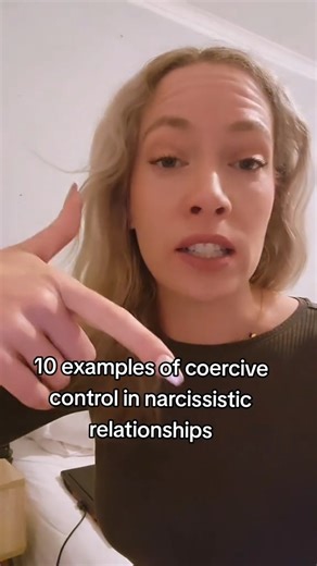 10 examples of coercive control in narcissistic relationships. #narcissisticrelationshiprecovery #narcaware #narcabuse #narctokadvice #narcissist #narcissism #npd | Claire Auden