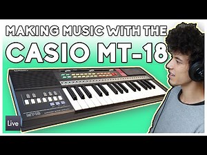 Using a Toy Keyboard to Make a Song // CASIO MT-18
