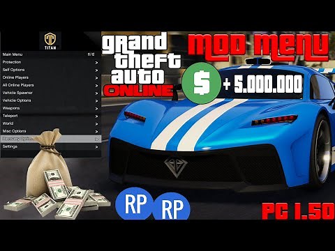 GTA V Online Mod Menu/Hack German/Deutsch PC 1.50 easy to install TITAN for gta5.New Undetected Free