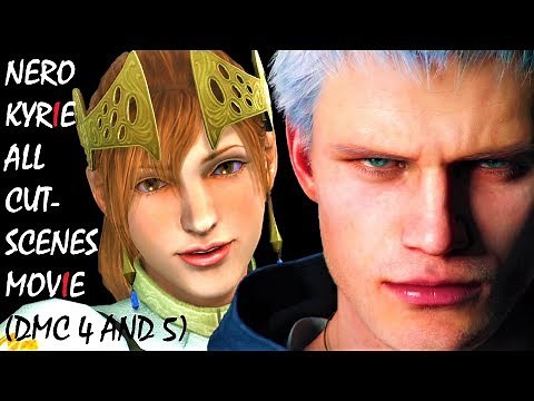 Devil May Cry All Nero & Kyrie Love Story Cutscenes Movie (DEVIL MAY CRY 4 + DMC 5)