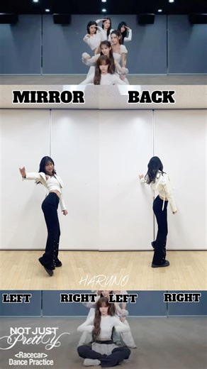 [Tutorial/Choreography Explanation] izna / Racecar MIRRERED & BACK #kpopdance #mirror