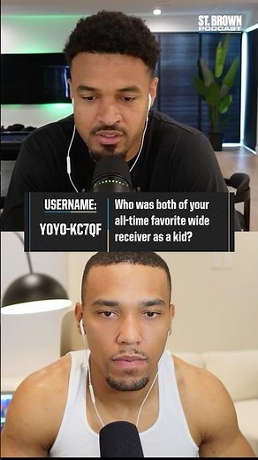 Who was Amon-Ra and Equanimeous St. Brown’s favorite WR as a kid?