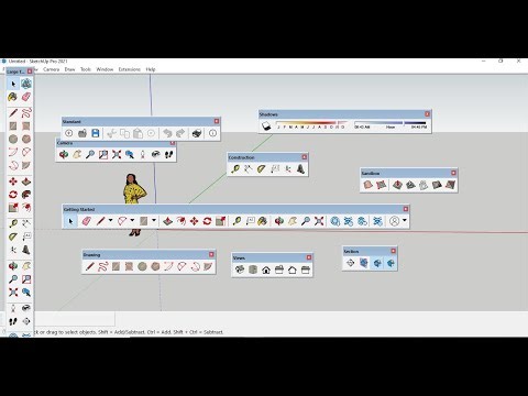 SketchUp Pro 2021 tools Restoring find out & Toolbars Setup | Design Master Rokon