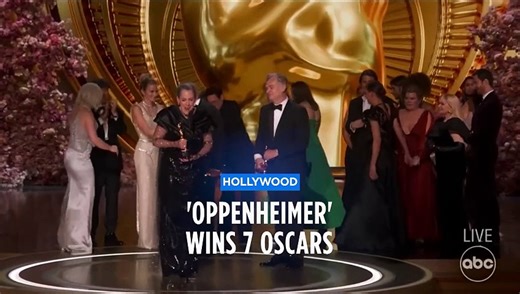 Oscars 2024: Christopher Nolan's 'Oppenheimer' wins Best Film and sweeps up seven Academy Awards