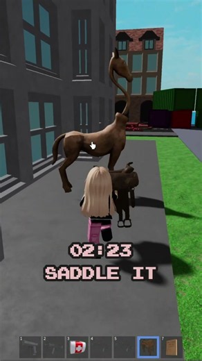 Saddle it but the ending is CURSED #roblox #jumpscare
