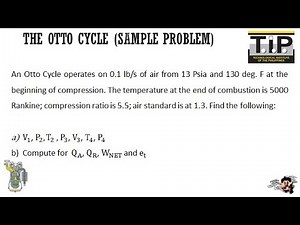 Otto Cycle (Problem Sample 2)