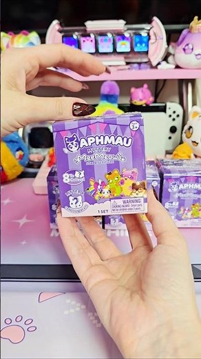 💜 #asmr Unboxing Aphmau Mystery MeeMeows Carnival Treats litter 6 collectible figures 💜🍨