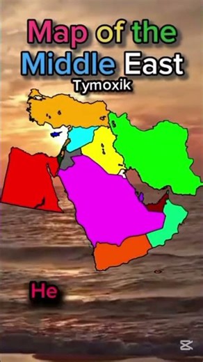 Map of the Middle East🌍🗺