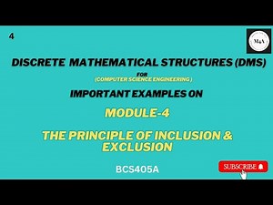 Examples on The Principle of Inclusion and exclusion#Module4#BCS405A#VTUquestionpaper2024#CS4thsem#