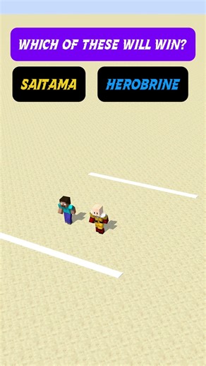 Herobrine vs Saitama