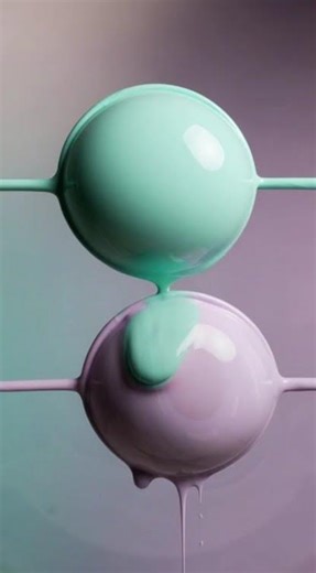 Paint Spheres Bursting Through Soft Color Rings | Satisfying Flow Loop