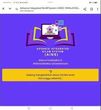 Daftar dan tambah rekod bacaan dalam sistem AINS